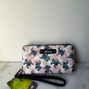 Stitch Floral Wristlet Wallet Disney
